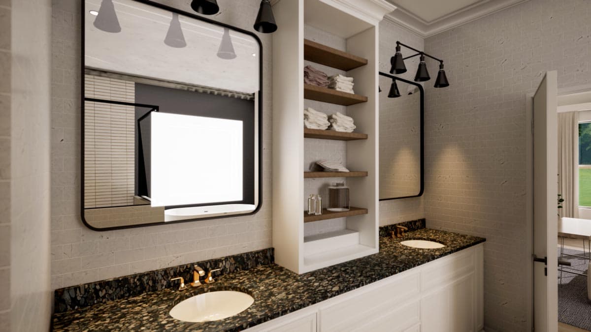 Plan 56535SM: 4-Bed Modern Farmhouse with Vaulted Great Room and Outdoor Fireplace - 2841 Sq Ft - Image #21 - Country, Modern Farmhouse, New American, Traditional