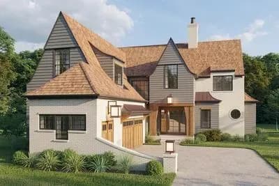 Exclusive Transitional Craftsman with Office and Bonus Room 