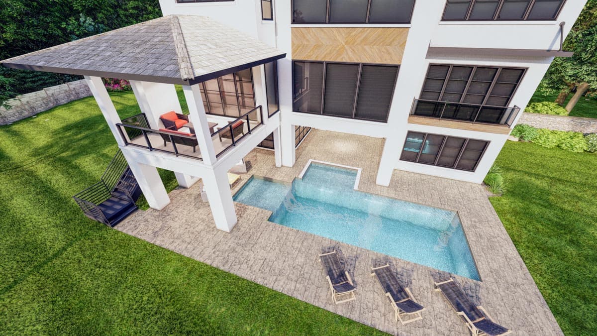 Plan 93169EL: Exclusive Contemporary House Plan with Optional Walkout Basement and Sky Office - Image #10 - Coastal Contemporary, Contemporary, Mid Century Modern, Modern, New American, Transitional