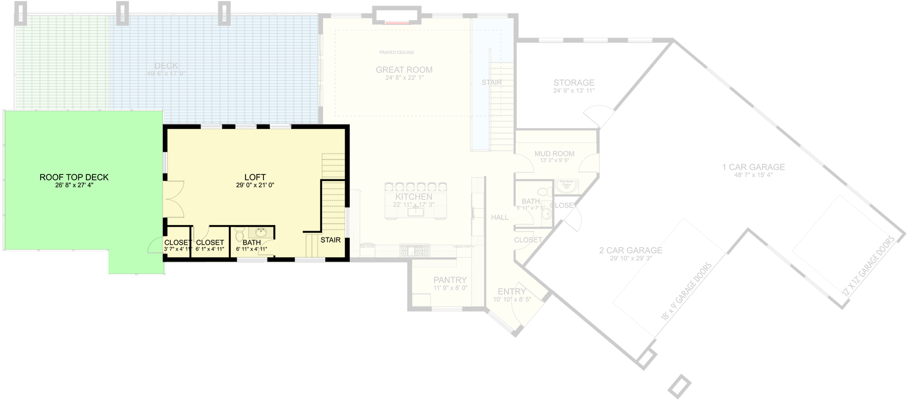 Plan 61427UT: Contemporary Southwest Home Plan for Sloped Lot - Floor Plan - 2nd Floor - Contemporary, Modern, Mountain, Ranch, Southwest