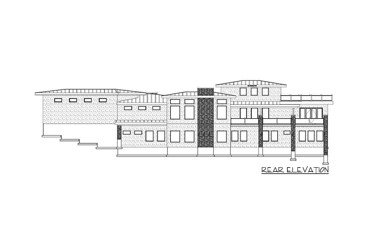 Plan 61427UT: Contemporary Southwest Home Plan for Sloped Lot - Image #39 - Contemporary, Modern, Mountain, Ranch, Southwest
