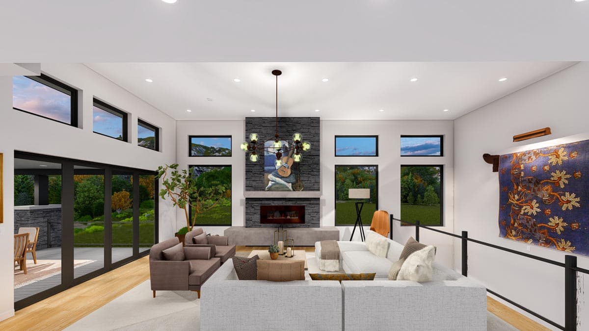 Plan 61427UT: Contemporary Southwest Home Plan for Sloped Lot - Image #14 - Contemporary, Modern, Mountain, Ranch, Southwest