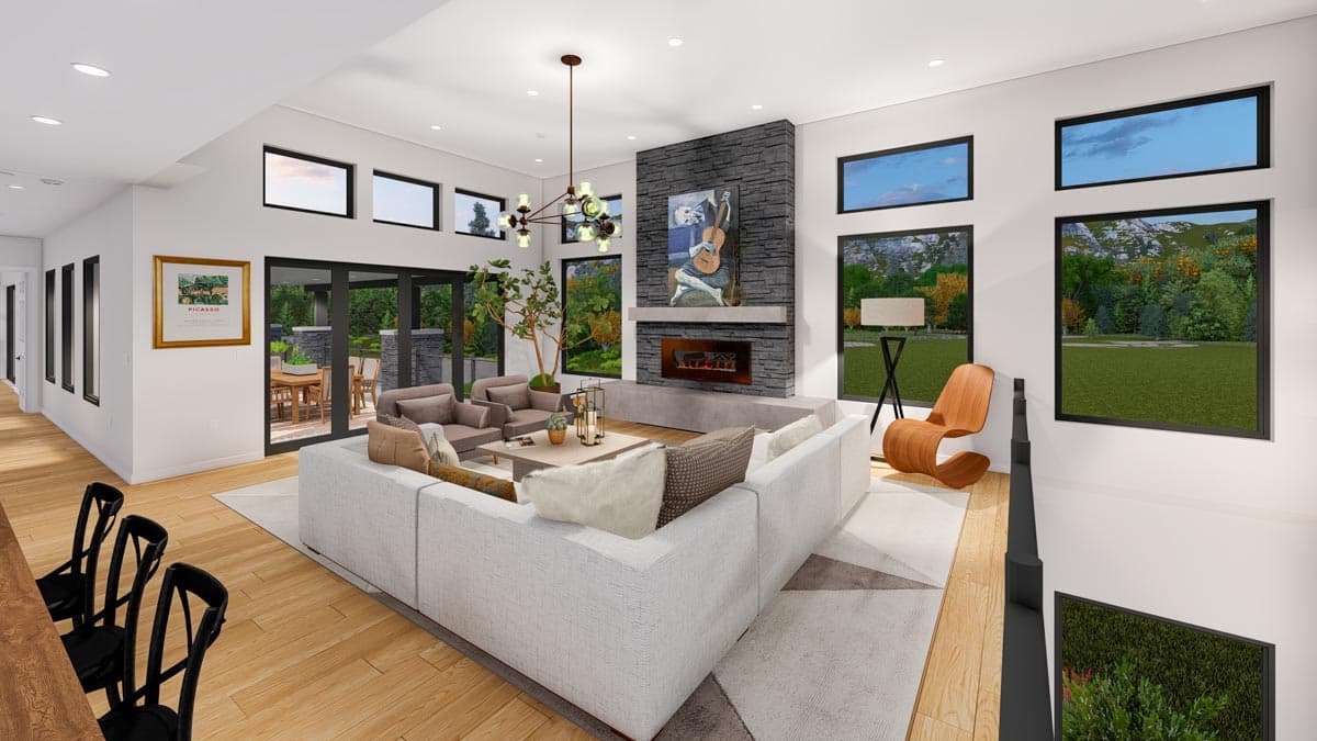 Plan 61427UT: Contemporary Southwest Home Plan for Sloped Lot - Image #15 - Contemporary, Modern, Mountain, Ranch, Southwest