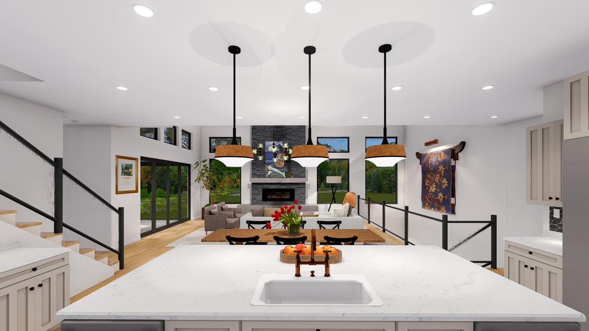 Plan 61427UT: Contemporary Southwest Home Plan for Sloped Lot - Image #22 - Contemporary, Modern, Mountain, Ranch, Southwest
