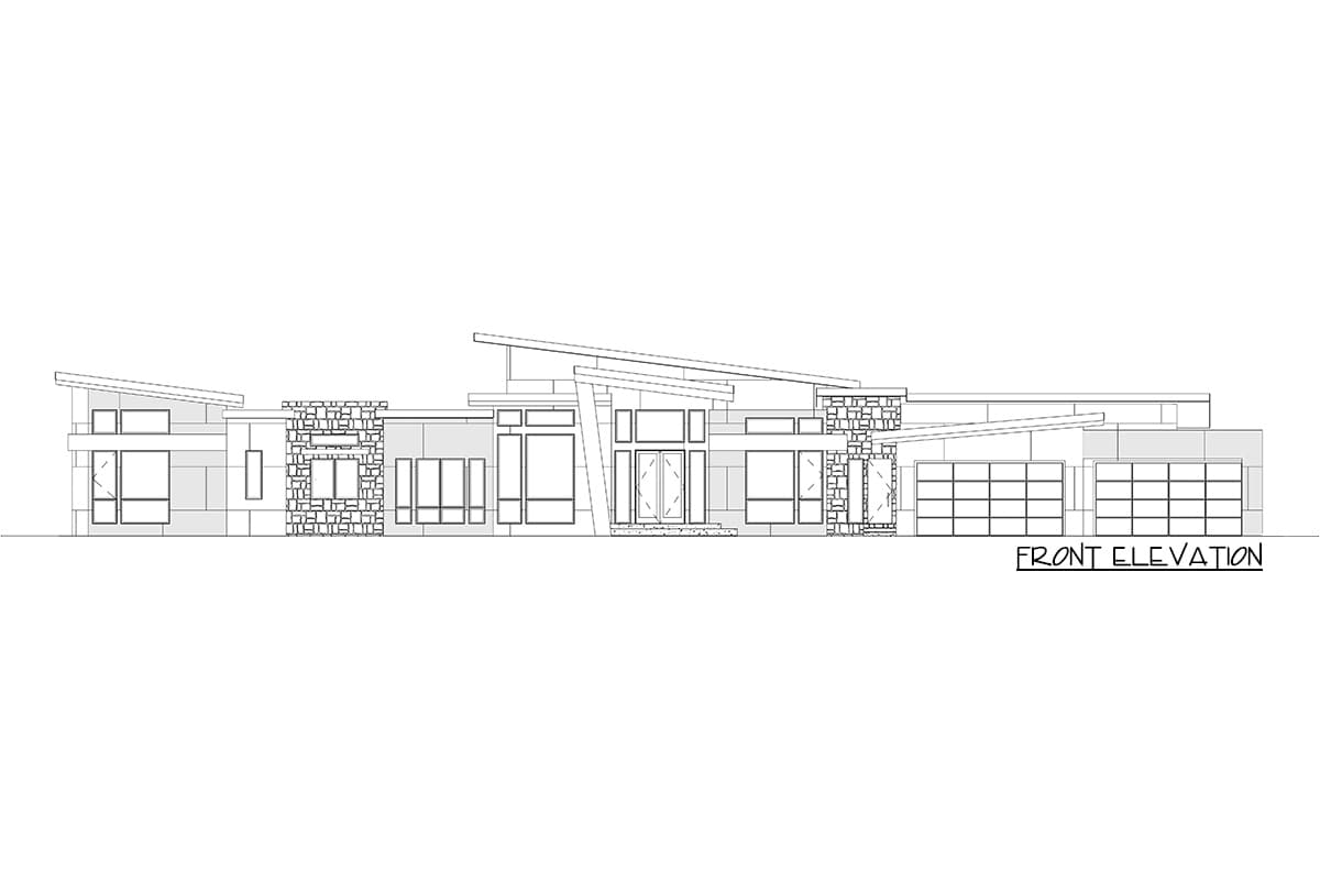 Plan 666194RAF: Over 5,200 Square Foot Modern Ranch Plan with Ample Outdoor Living - Image #6 - Mid Century Modern, Modern, Northwest, Prairie, Ranch