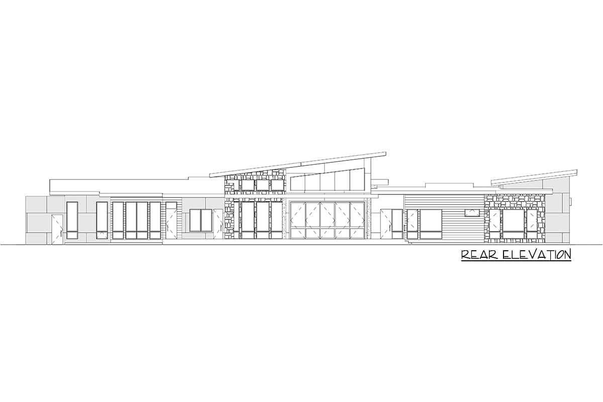Plan 666194RAF: Over 5,200 Square Foot Modern Ranch Plan with Ample Outdoor Living - Image #8 - Mid Century Modern, Modern, Northwest, Prairie, Ranch