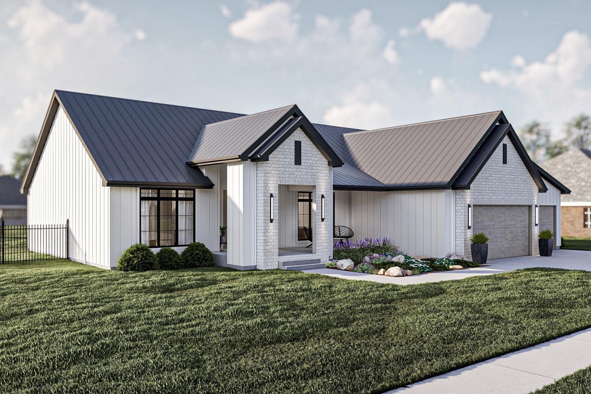 Plan 623215DJ: Expandable Modern Ranch House Plan with 3 Beds Under 2300 Square Feet - Image #15 - Country, Modern Farmhouse, New American, Ranch, Transitional