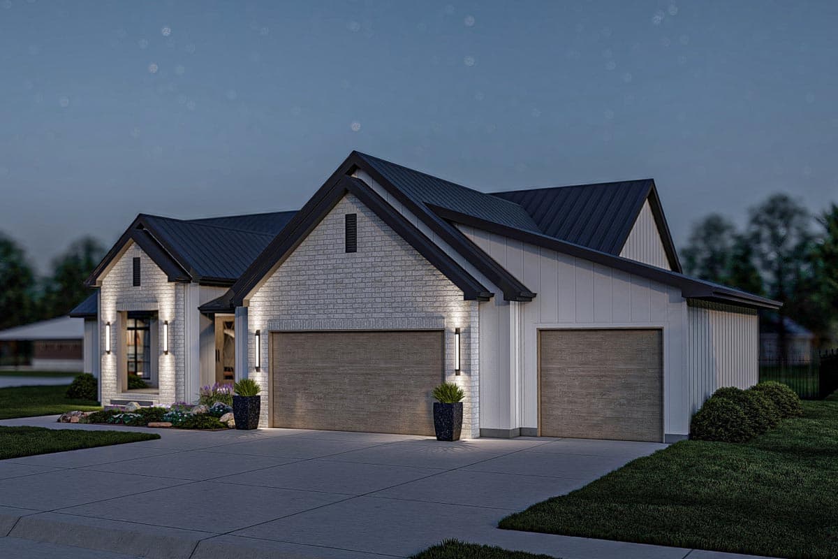 Plan 623215DJ: Expandable Modern Ranch House Plan with 3 Beds Under 2300 Square Feet - Image #18 - Country, Modern Farmhouse, New American, Ranch, Transitional