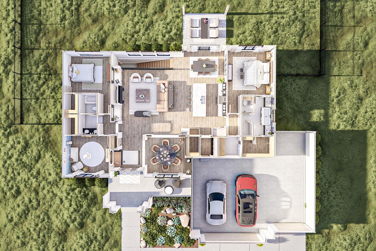 Plan 623215DJ: Expandable Modern Ranch House Plan with 3 Beds Under 2300 Square Feet - Image #20 - Country, Modern Farmhouse, New American, Ranch, Transitional