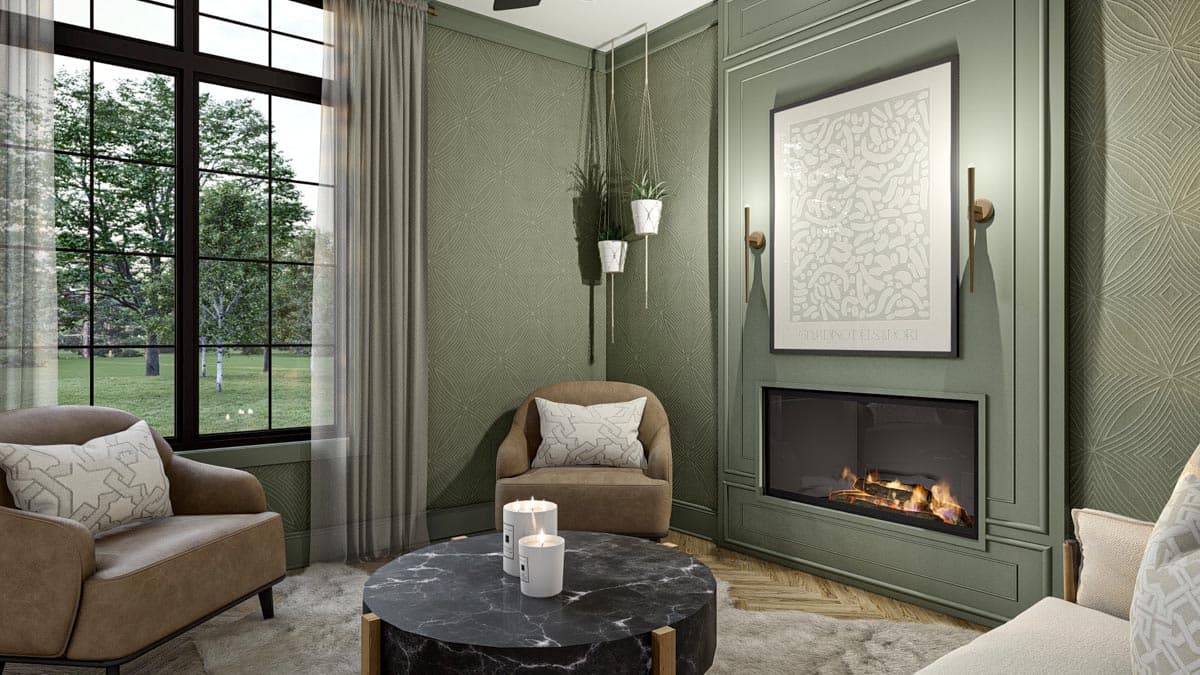 Plan 623216DJ: 3-Bed Transitional European House Plan with Vaulted Dining Area - 2703 Sq Ft - Image #13 - European, Transitional