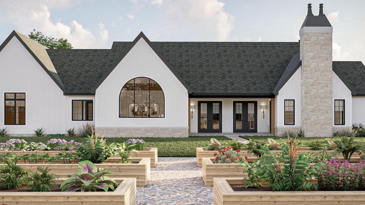 Plan 623216DJ: 3-Bed Transitional European House Plan with Vaulted Dining Area - 2703 Sq Ft - Image #18 - European, Transitional