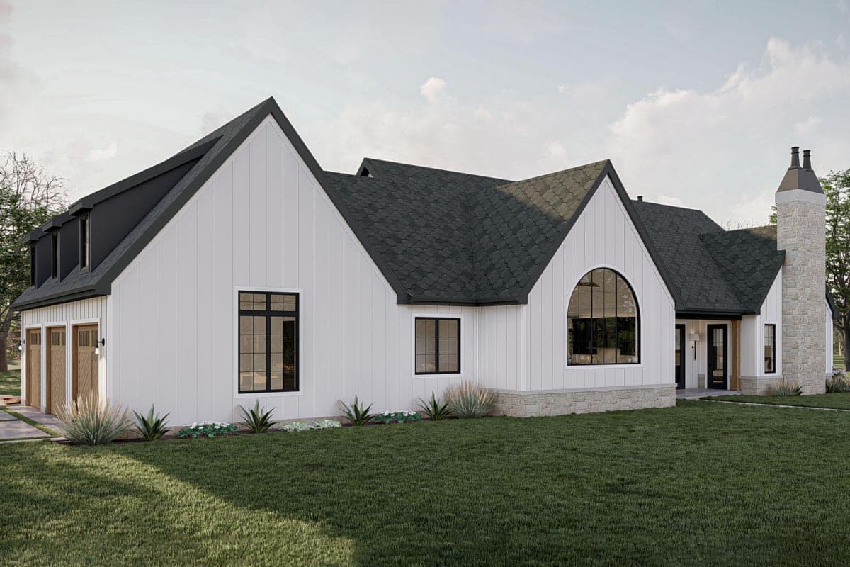 Plan 623216DJ: 3-Bed Transitional European House Plan with Vaulted Dining Area - 2703 Sq Ft - Image #20 - European, Transitional