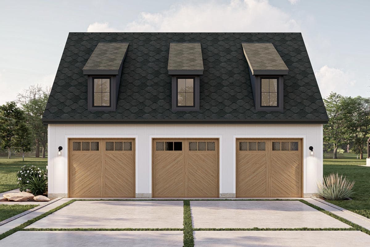 Plan 623216DJ: 3-Bed Transitional European House Plan with Vaulted Dining Area - 2703 Sq Ft - Image #24 - European, Transitional