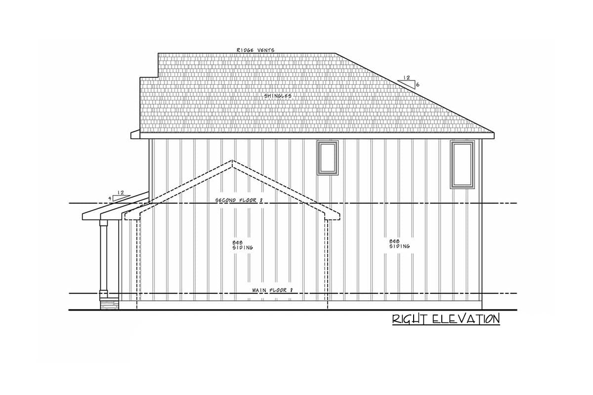 Plan 42436DB: 2300 Square Foot New American House Plan with a 2- or 3-Car Garage - Image #4 - Country, Craftsman, New American