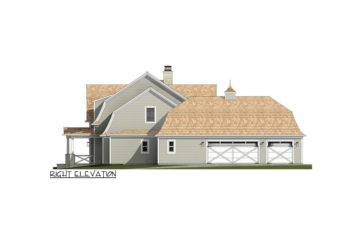 Plan 818046JSS: Country House Plan with Game Room and Rear Garage - Image #10 - Country, Craftsman, Traditional