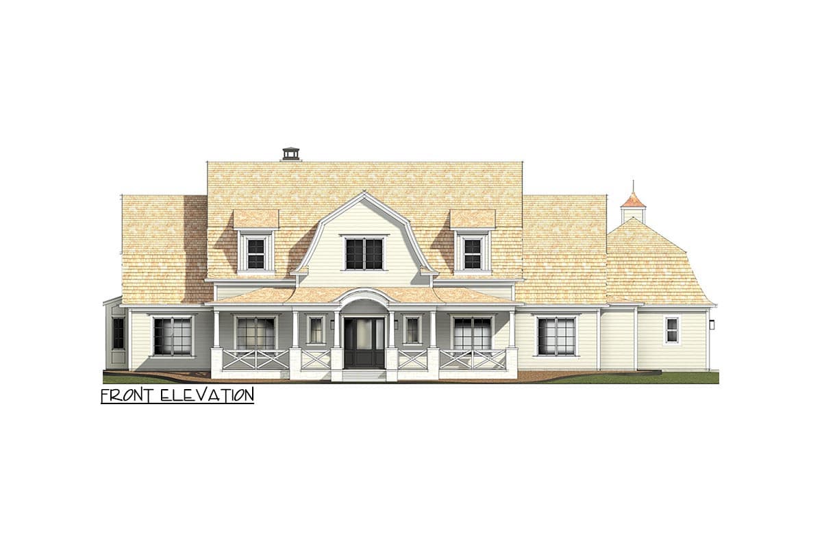 Plan 818046JSS: Country House Plan with Game Room and Rear Garage - Image #7 - Country, Craftsman, Traditional