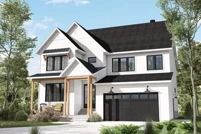 4-Bed Modern Farmhouse with Over 2700 Square Feet of Heated Living Space