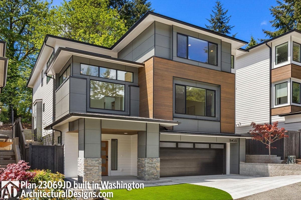 build gallery item - House Plan 23069JD comes to life in Washington