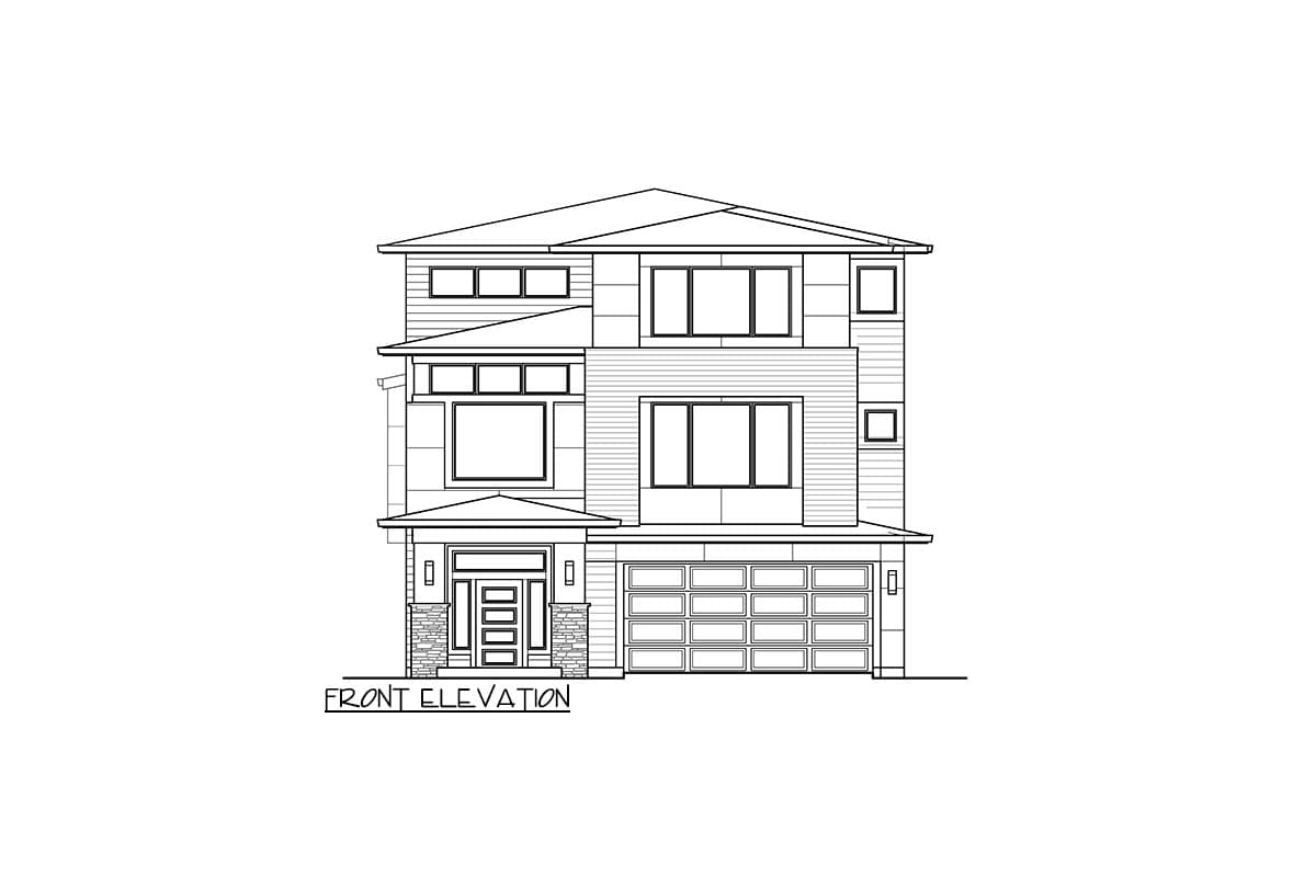 Plan 23069JD: Modern 4-Bed House Plan Under 3200 Square Feet with Drive-Under 2-Car Garage - Image #36 - Contemporary, Modern, Northwest