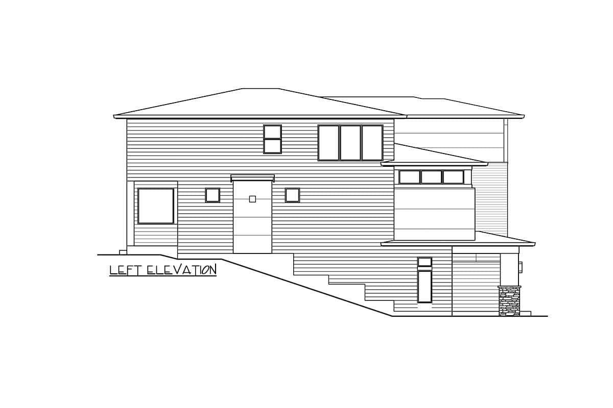 Plan 23069JD: Modern 4-Bed House Plan Under 3200 Square Feet with Drive-Under 2-Car Garage - Image #37 - Contemporary, Modern, Northwest