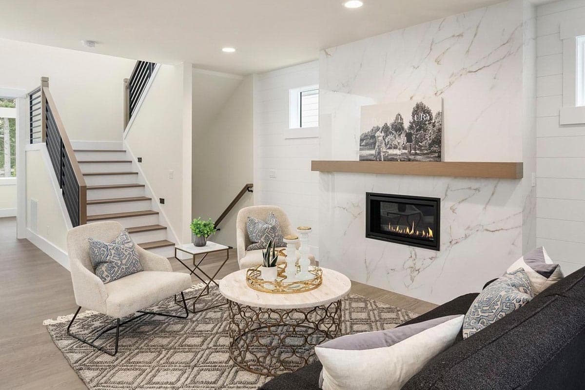 Plan 23069JD: Modern 4-Bed House Plan Under 3200 Square Feet with Drive-Under 2-Car Garage - Image #7 - Contemporary, Modern, Northwest