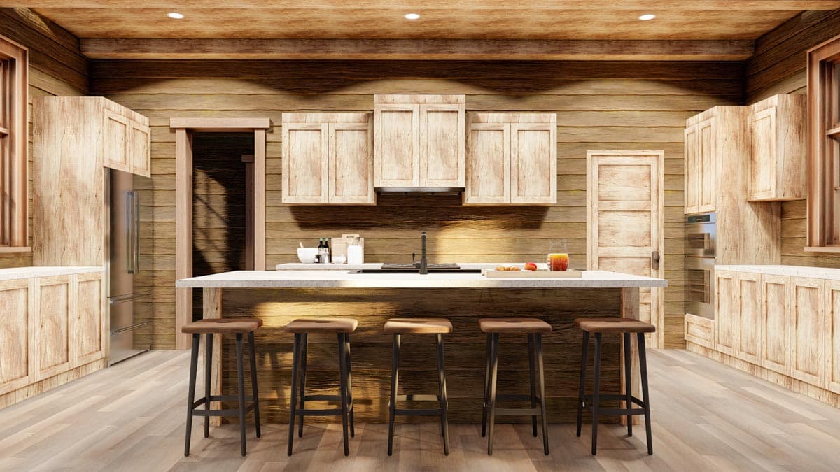 Plan 70844MK: Rustic Country Barn-Like House Plan with 4 Beds and a Screened Porch with Fireplace - Image #10 - Barndominium, Country, Farmhouse, Modern Farmhouse, Mountain, Rustic