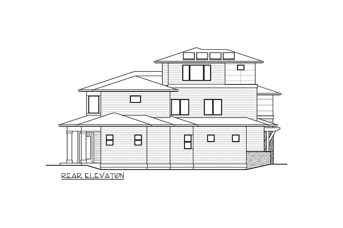 Plan 23161JD: Over 4,000 Square Foot Northwest Craftsman with 3rd-floor Bonus Room - Image #5 - Contemporary, Craftsman, New American, Northwest
