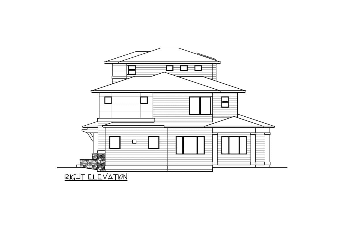 Plan 23161JD: Over 4,000 Square Foot Northwest Craftsman with 3rd-floor Bonus Room - Image #6 - Contemporary, Craftsman, New American, Northwest