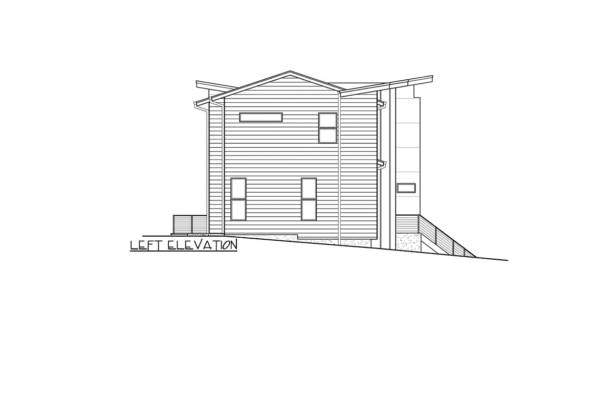 Plan 23162JD: 5-Bed Modern House Plan with 1-Bed ADU Below - Image #4 - Contemporary, Modern, Northwest