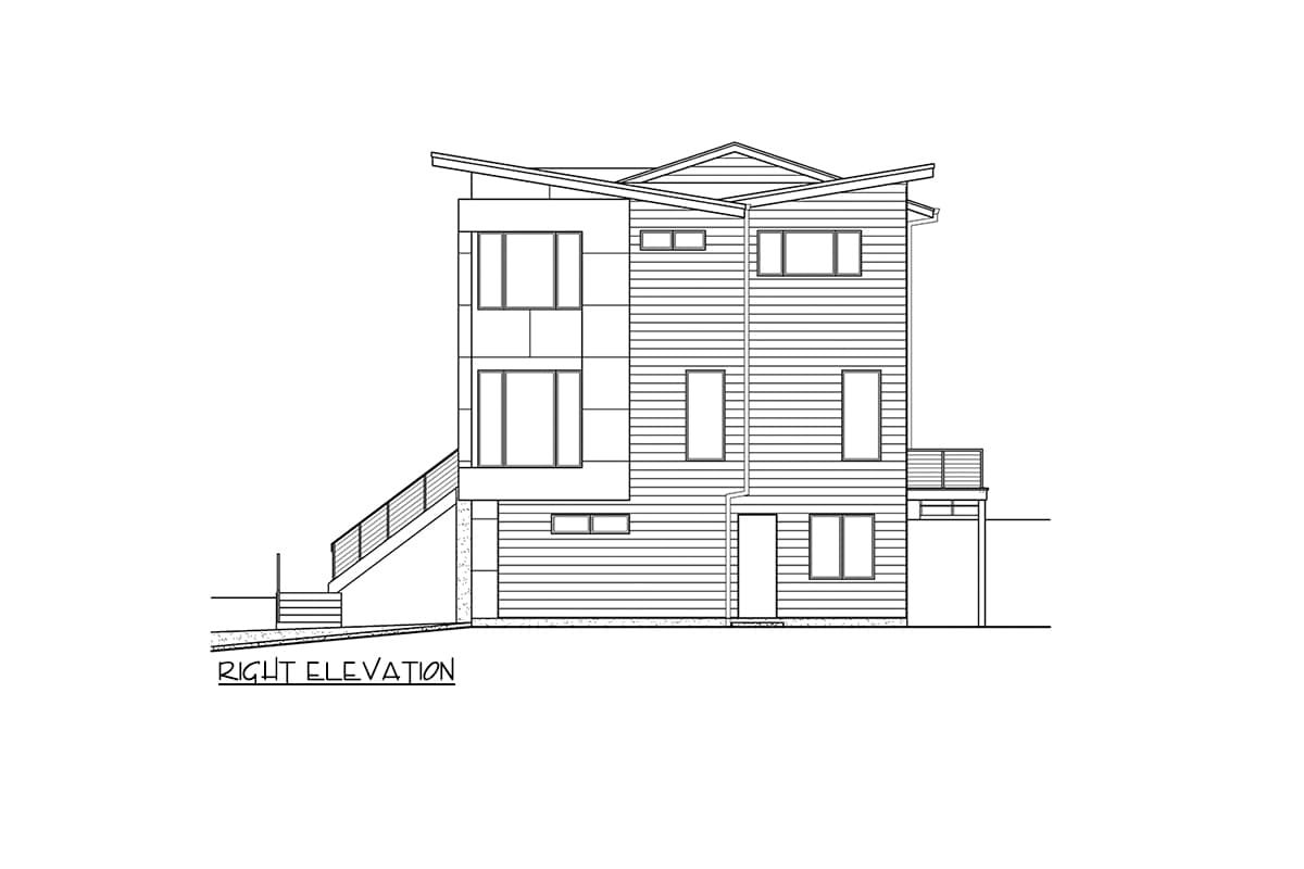 Plan 23162JD: 5-Bed Modern House Plan with 1-Bed ADU Below - Image #6 - Contemporary, Modern, Northwest