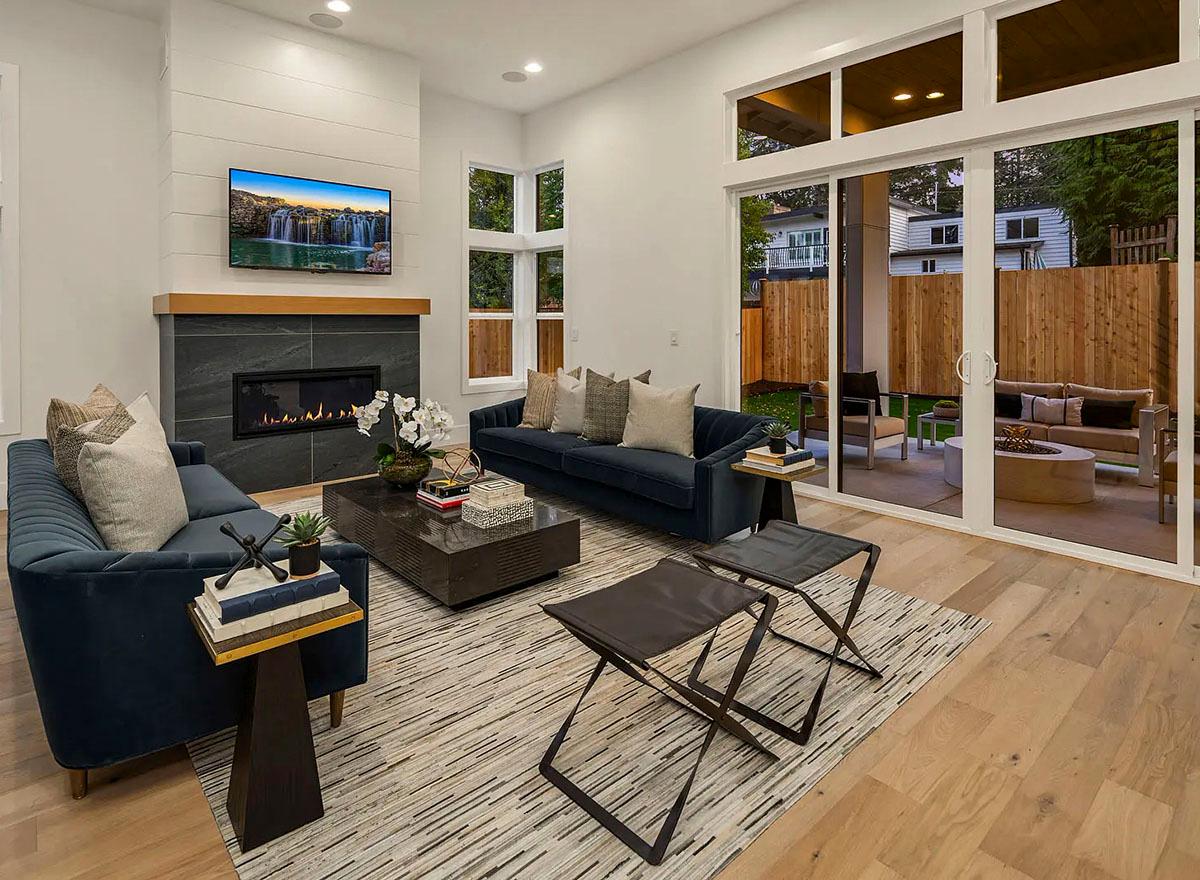 Plan 23168JD: Contemporary 2-Story Home Plan with 3-Car Tandem Garage - 4264 Sq Ft - Image #4 - Contemporary, Mid Century Modern, Modern, Northwest