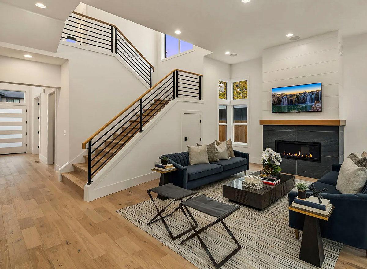 Plan 23168JD: Contemporary 2-Story Home Plan with 3-Car Tandem Garage - 4264 Sq Ft - Image #5 - Contemporary, Mid Century Modern, Modern, Northwest