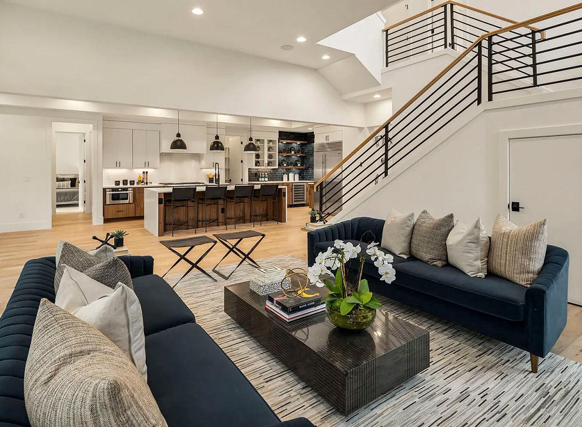 Plan 23168JD: Contemporary 2-Story Home Plan with 3-Car Tandem Garage - 4264 Sq Ft - Image #6 - Contemporary, Mid Century Modern, Modern, Northwest