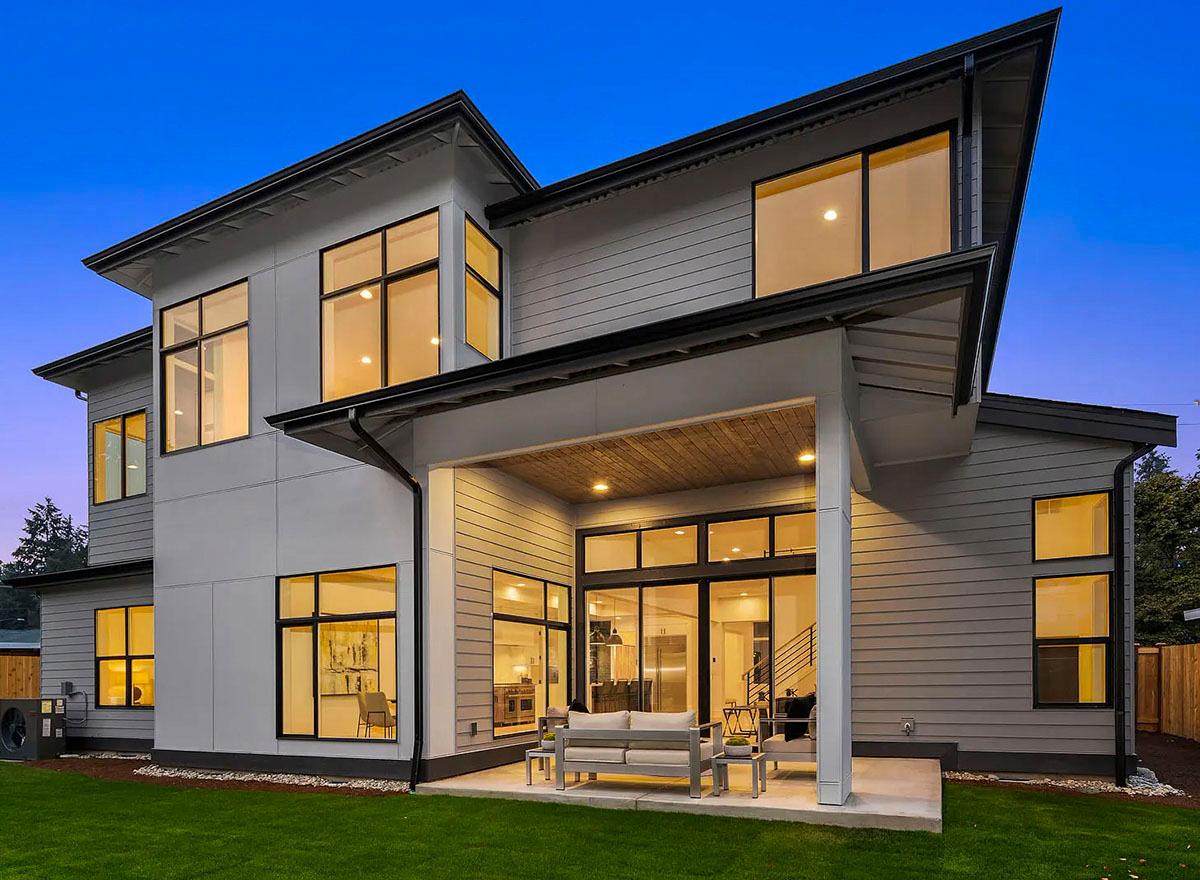 Plan 23168JD: Contemporary 2-Story Home Plan with 3-Car Tandem Garage - 4264 Sq Ft - Image #28 - Contemporary, Mid Century Modern, Modern, Northwest