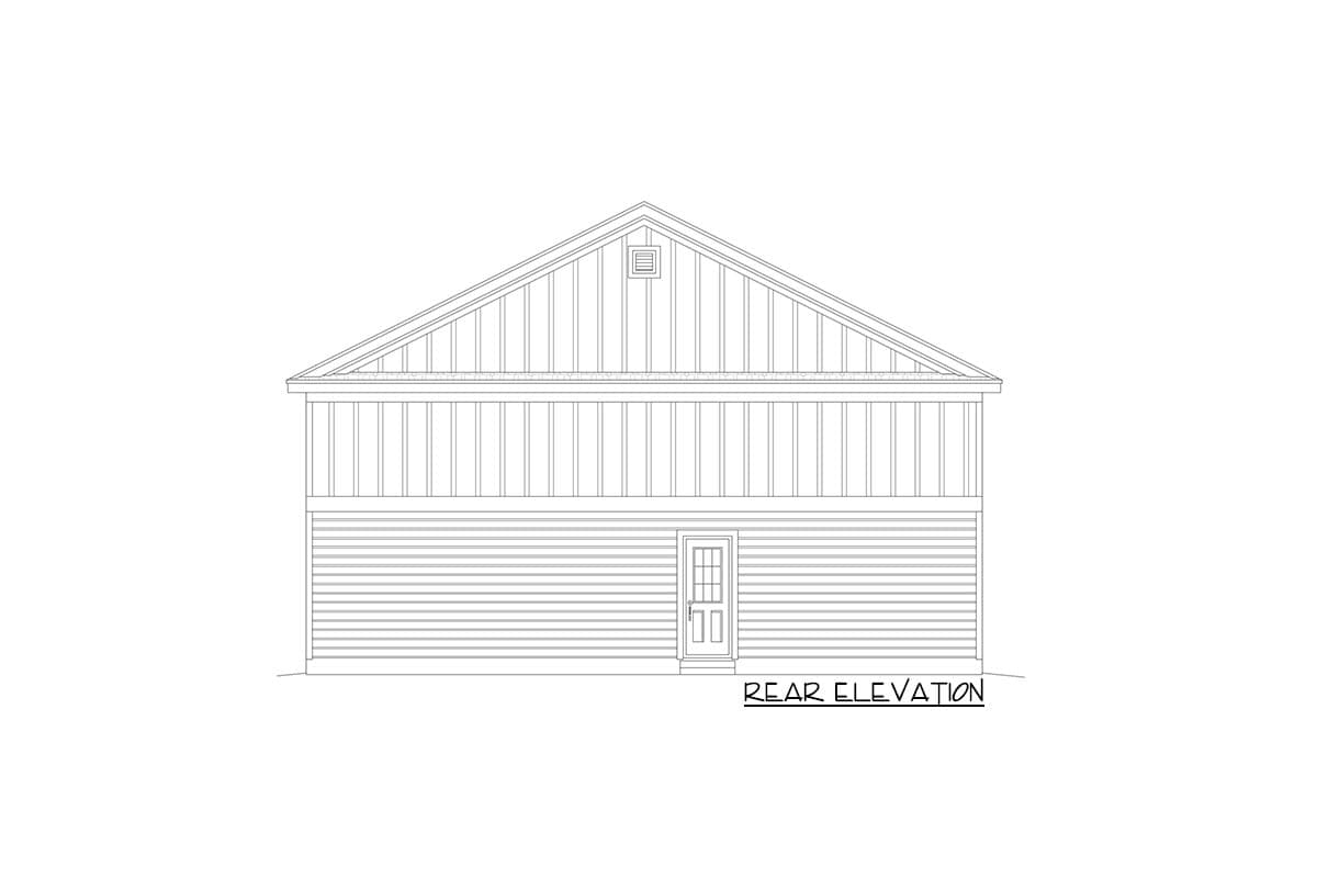 Plan 680105VR: RV-Friendly Detached Garage Plan with 803 Square Foot Bonus Space Above - Image #4 - Traditional