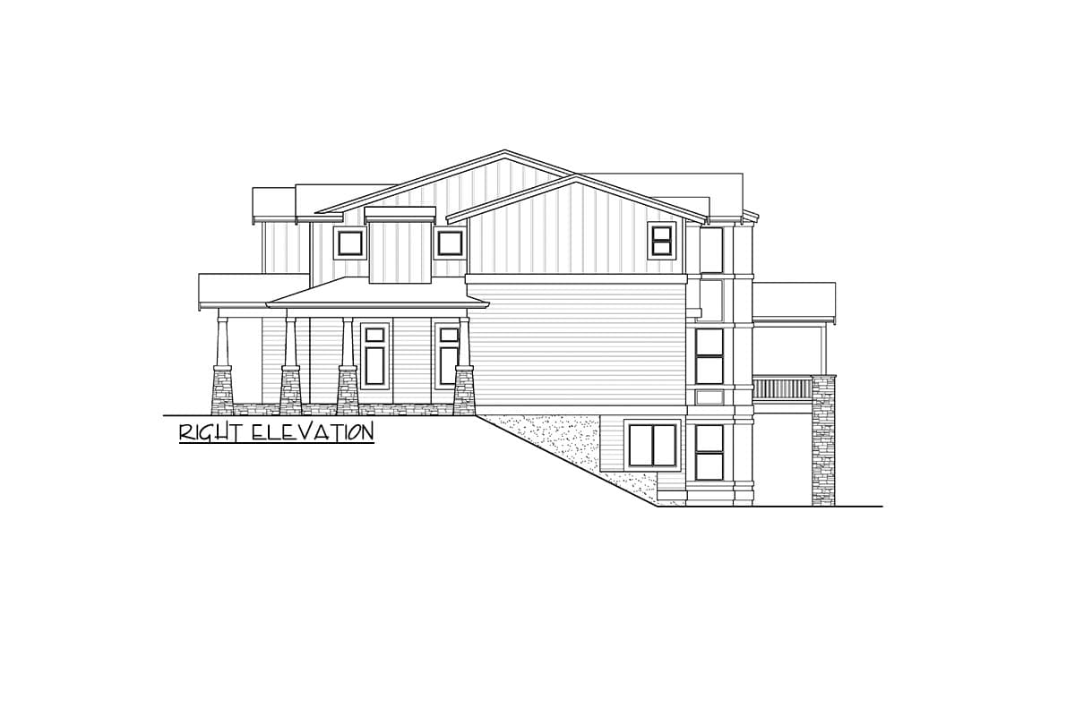 Plan 23223JD: Deluxe New American House Plan with 5th Bedroom Potential in the Daylight Basement - Image #5 - Craftsman, New American, Northwest, Traditional