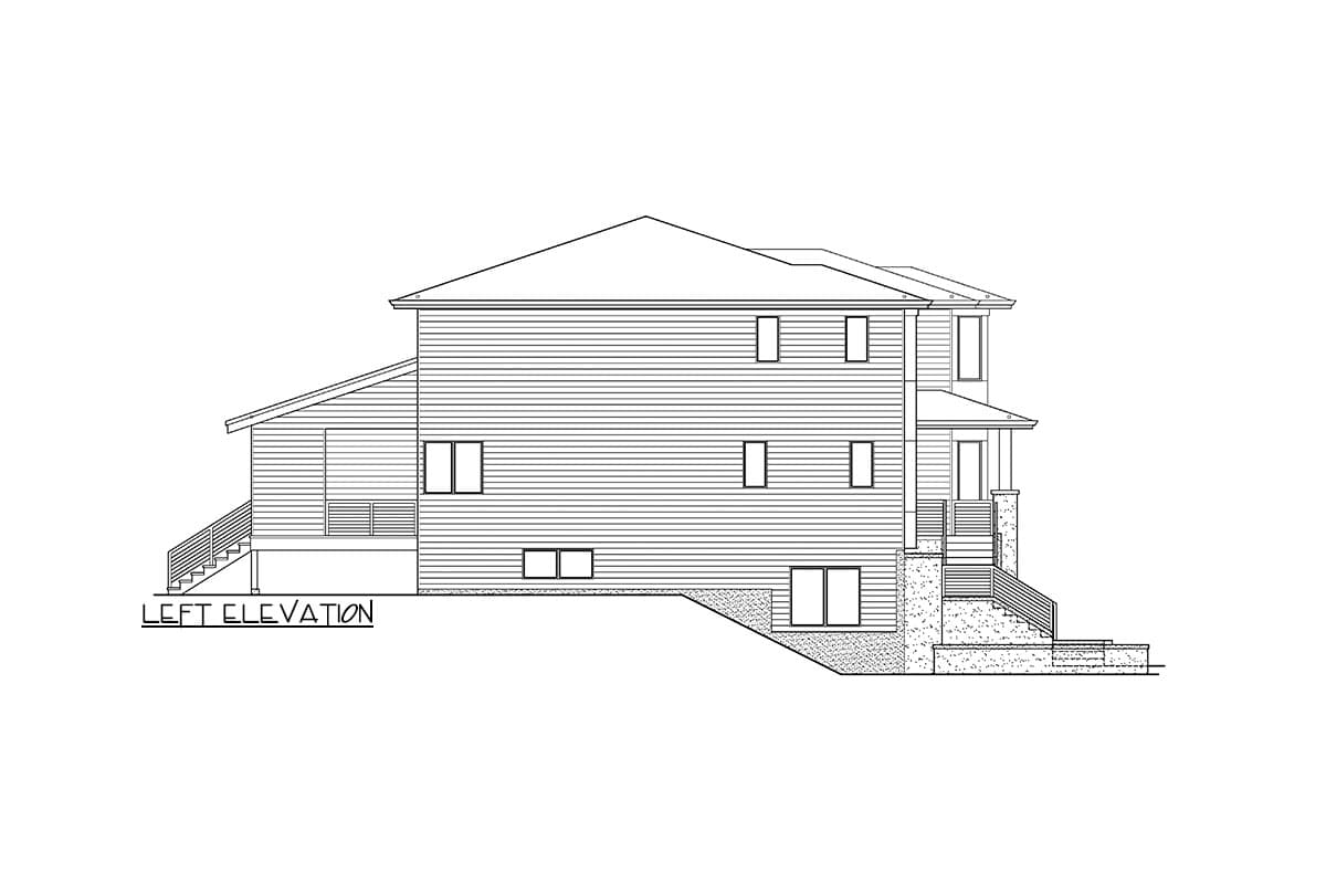 Plan 23289JD: 5-Bed Modern Northwest Home Plan with Ground-level Garage - Image #27 - Contemporary, Mid Century Modern, Modern, Northwest