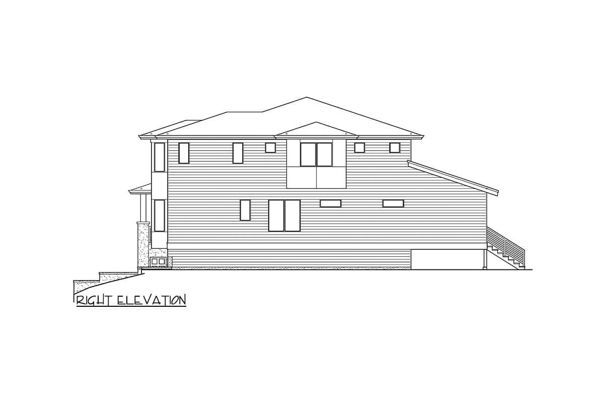 Plan 23289JD: 5-Bed Modern Northwest Home Plan with Ground-level Garage - Image #29 - Contemporary, Mid Century Modern, Modern, Northwest
