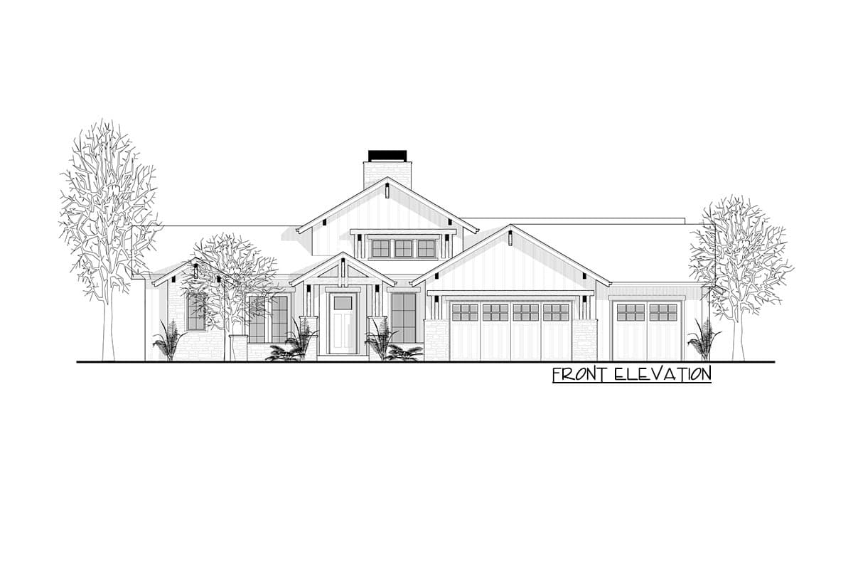 Plan 95197RW: Modern Farmhouse Plan Under 2600 Square Feet with Optionally Finished Lower Level - Image #7 - Country, Farmhouse, Modern Farmhouse, Mountain, New American, Ranch