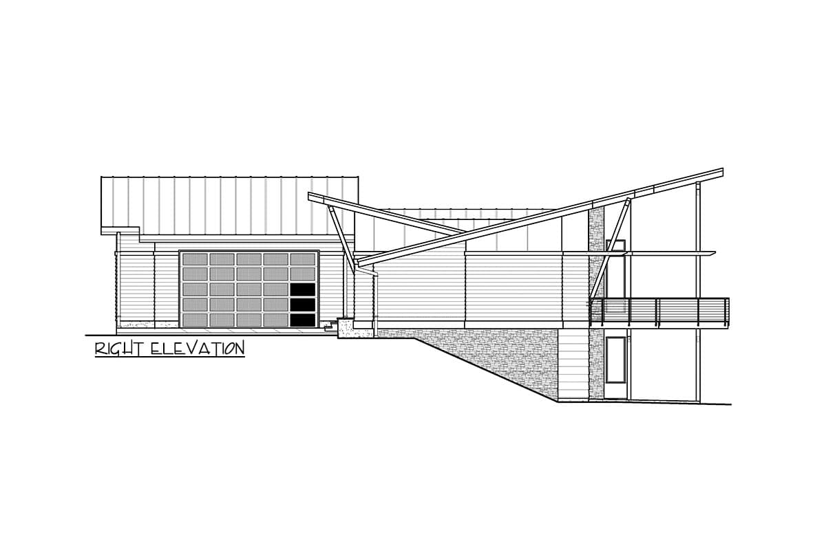 Plan 23340JD: Modern Mountain House Plan with 4 Beds and a Fully Finished Lower Level - 3333 Sq Ft - Image #8 - Mid Century Modern, Modern, Mountain