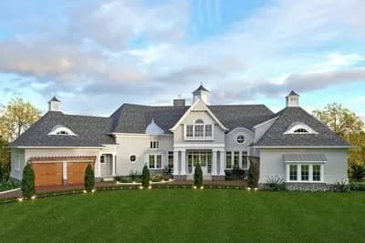 Exclusive Modern Colonial House Plan with Finished Basement