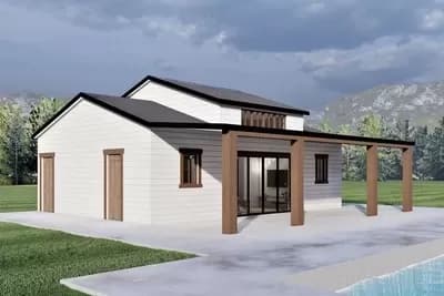 619 Square Foot ADU with Poolhouse Potential