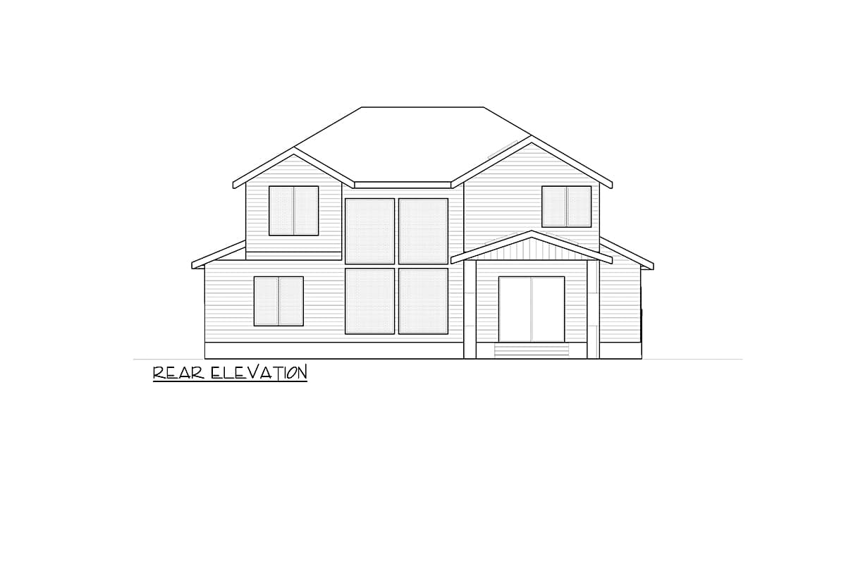 Plan 666197RAF: Over 4,100 Square Foot Modern Northwest Home Plan with Flex Space and Formal Dining Room - Image #39 - Contemporary, Modern, New American, Northwest, Transitional