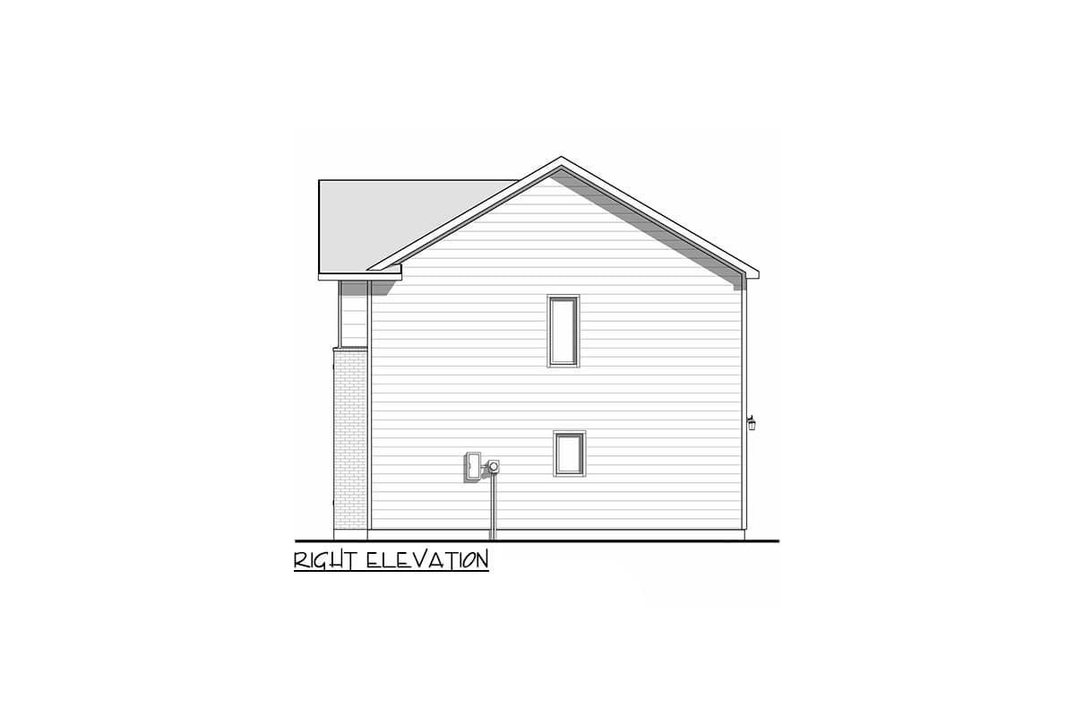 Plan 100300GHR: Modern Duplex House Plan with 950 Square Foot Units with Roommate-Style Upstairs Layout - Image #4 - Contemporary, Mid Century Modern, Modern