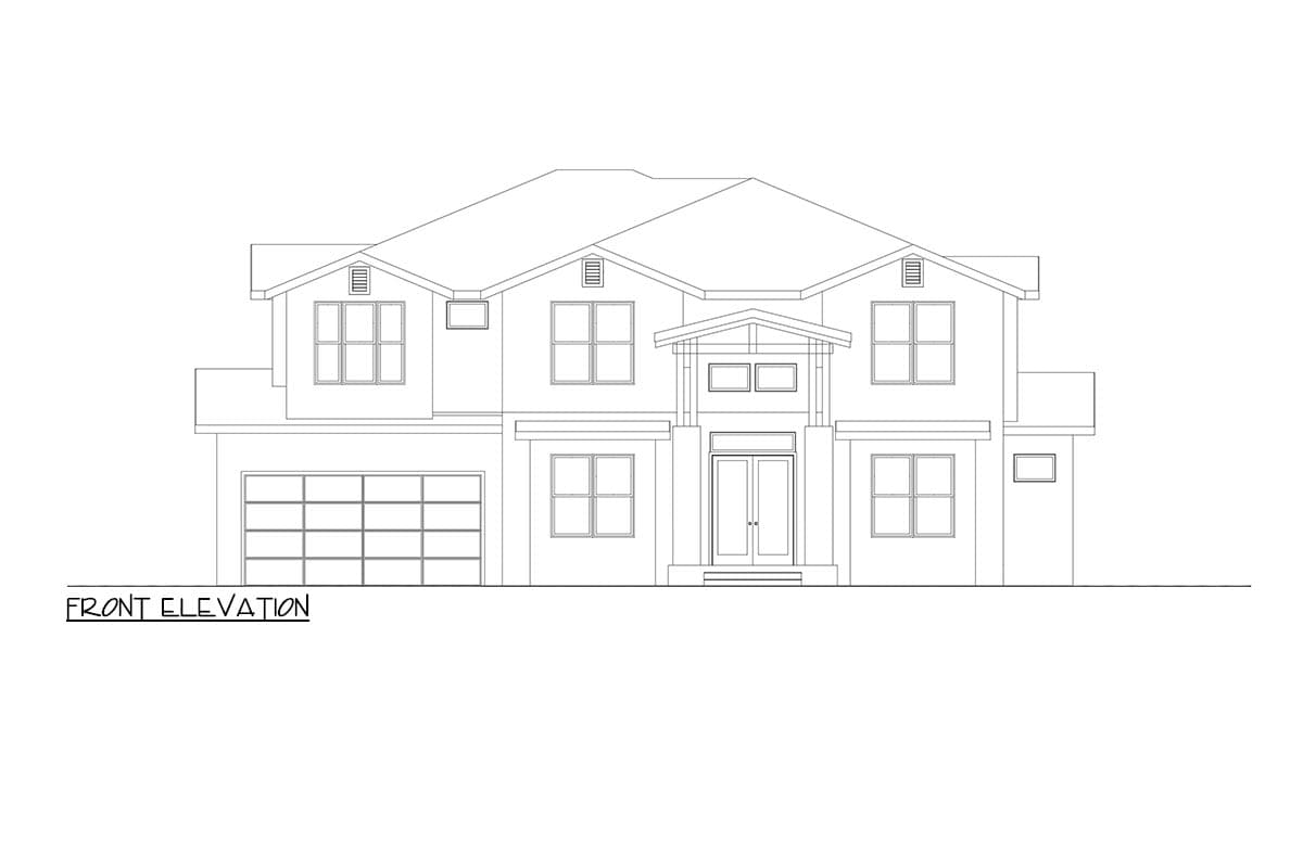 Plan 666201RAF: Over 4,000 Square Foot New American Home Plan with Office and Bonus Room - Image #6 - Contemporary, Craftsman, Modern, Mountain, New American, Northwest