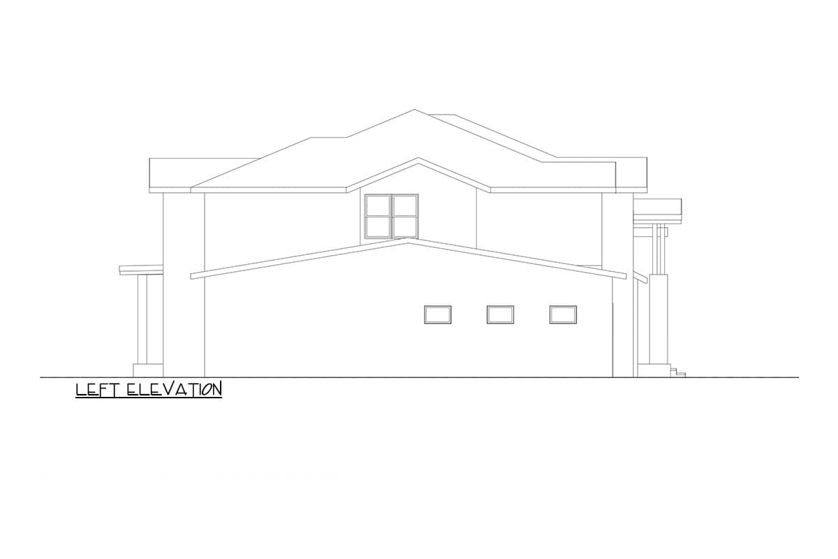 Plan 666201RAF: Over 4,000 Square Foot New American Home Plan with Office and Bonus Room - Image #7 - Contemporary, Craftsman, Modern, Mountain, New American, Northwest