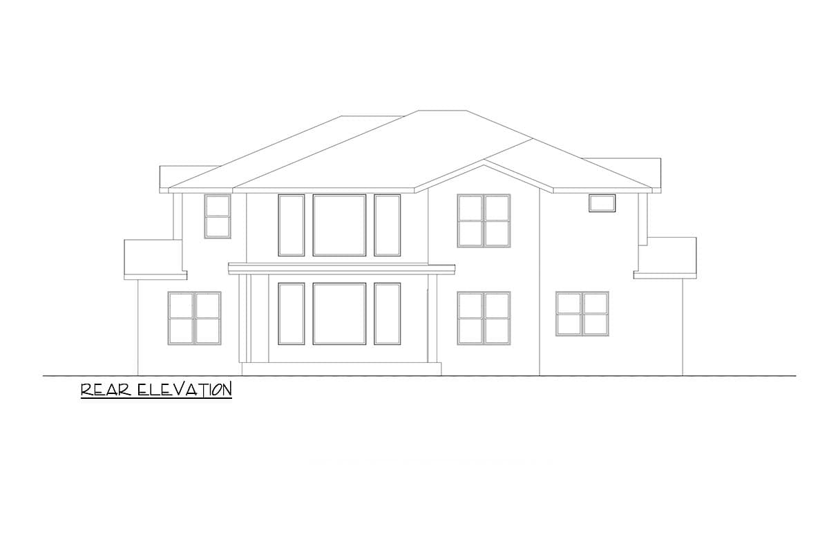 Plan 666201RAF: Over 4,000 Square Foot New American Home Plan with Office and Bonus Room - Image #8 - Contemporary, Craftsman, Modern, Mountain, New American, Northwest