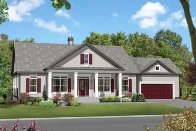 Prestigious Bungalow Plan with Front and Rear Porch