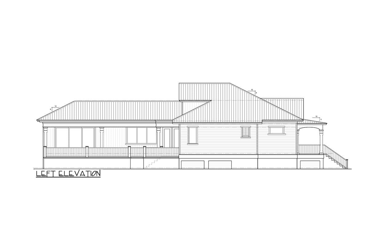 Plan 33258ZR: One-Story House Plan Under 2800 Square Feet with Recessed Shingle-Style Dormer - Image #23 - Ranch, Southern