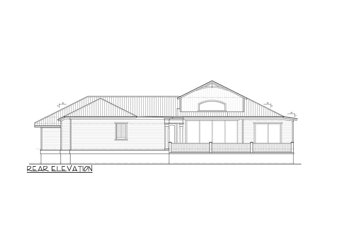 Plan 33258ZR: One-Story House Plan Under 2800 Square Feet with Recessed Shingle-Style Dormer - Image #24 - Ranch, Southern